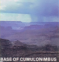 Dark, heavy cumulonimbus clouds carry violent thunderstorms and sometimes spawn tornadoes.